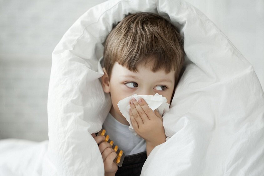 اینفوگرافیک/14 توصیه برای درمان سرماخوردگی کودکان