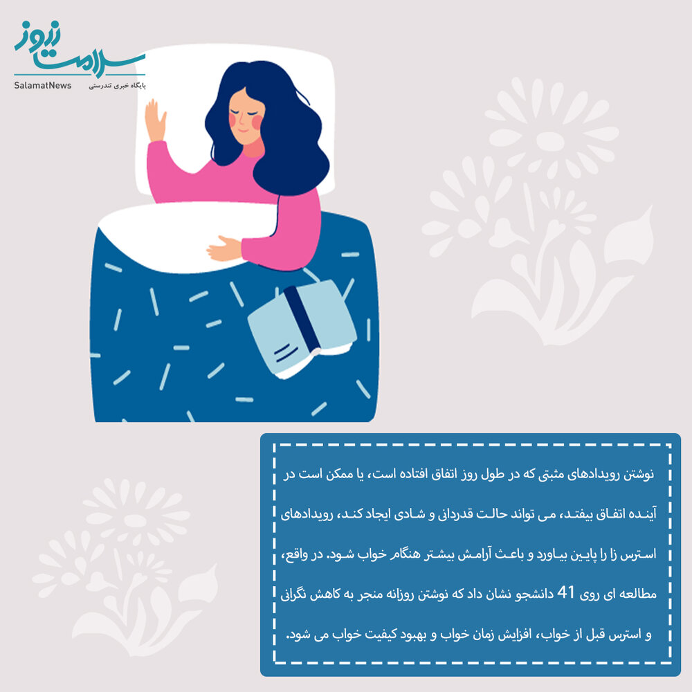 نوشتن متن قبل خواب