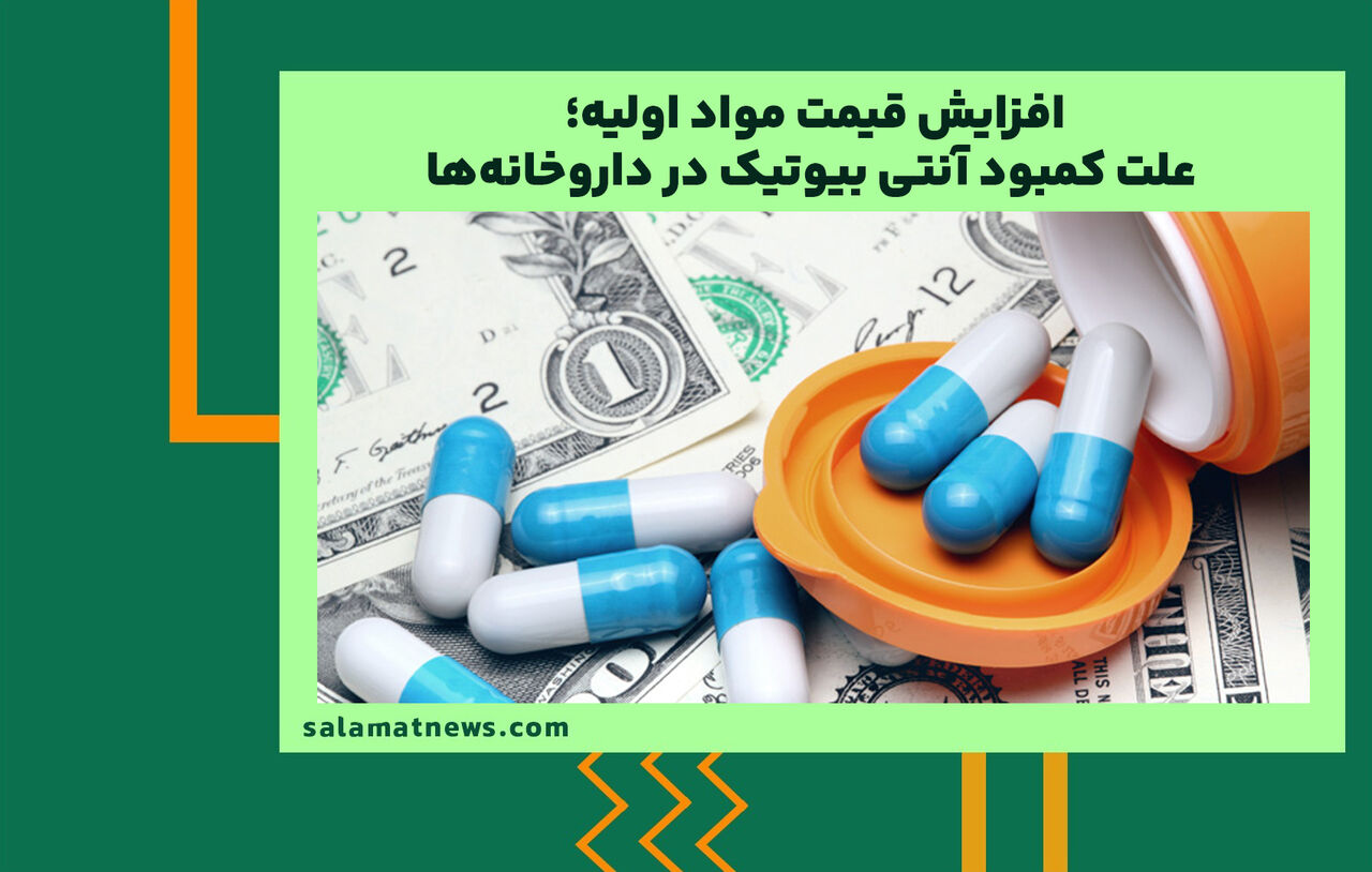 افزایش قیمت مواد اولیه؛ علت کمبود آنتی بیوتیک در داروخانه‌ها