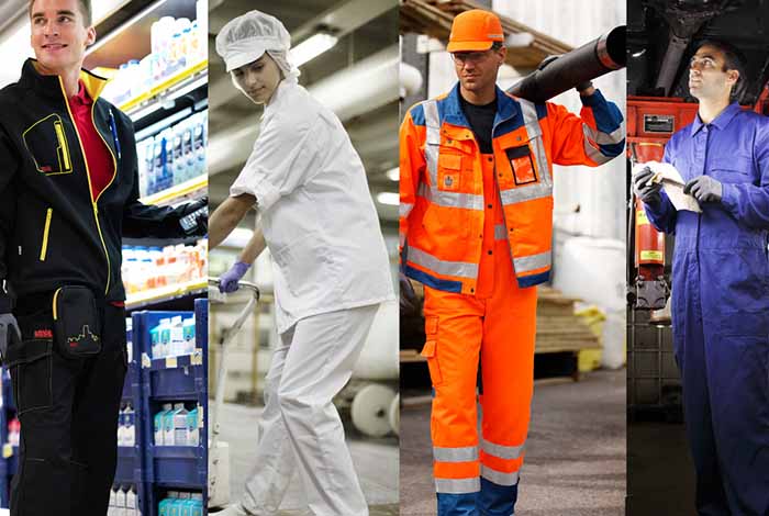 ایمنی و سلامت کارگران با انواع لباس کار