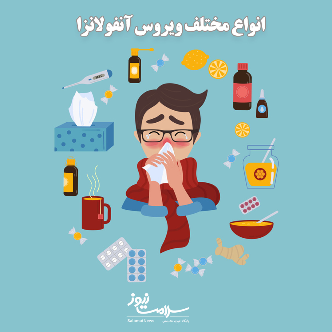 هر آنچه درباره انواع و درمان آنفولانزا  باید بدانید