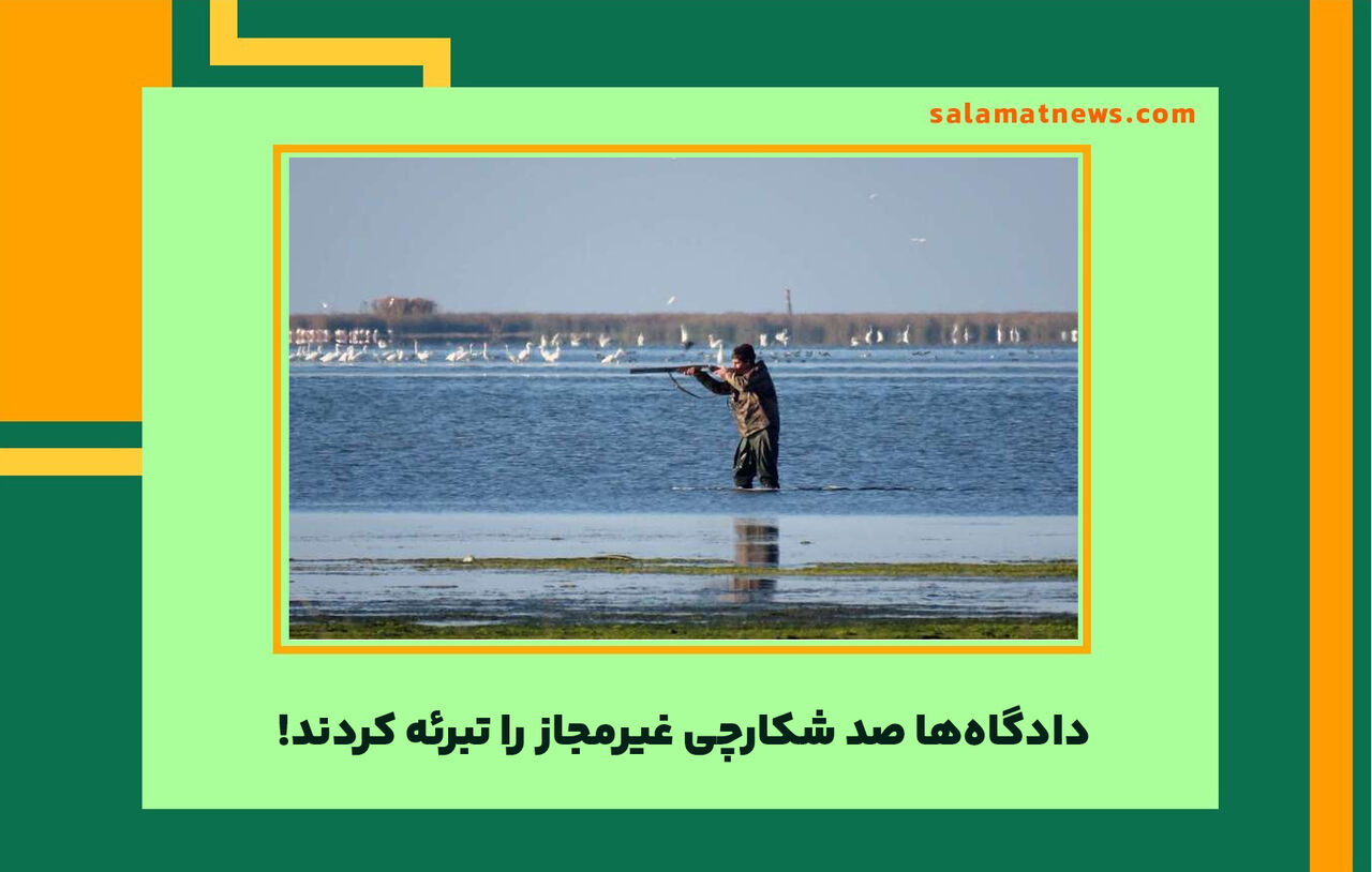 دادگاهها صد شکارچی غیرمجاز را تبرئه کردند!  دادگاهها صد شکارچی غیرمجاز را تبرئه کردند!