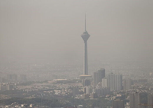 افزایش نسبی آلودگی هوای تهران تا دوشنبه