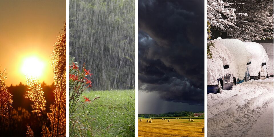 بارش‌های پراکنده در برخی نقاط کشور/ وزش باد شدید و خیزش گردوخاک در نیمه‌شرقی