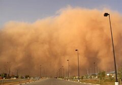 پیش‌بینی نفوذ گرد و غبار از مرزهای عراق در مناطقی از غرب کشور
