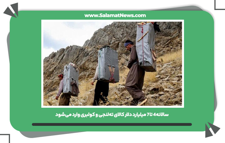 سالانه ۴ تا ۷ میلیارد دلار کالای تهلنجی و کولبری وارد میشود سالانه ۴ تا ۷ میلیارد دلار کالای تهلنجی و کولبری وارد میشود