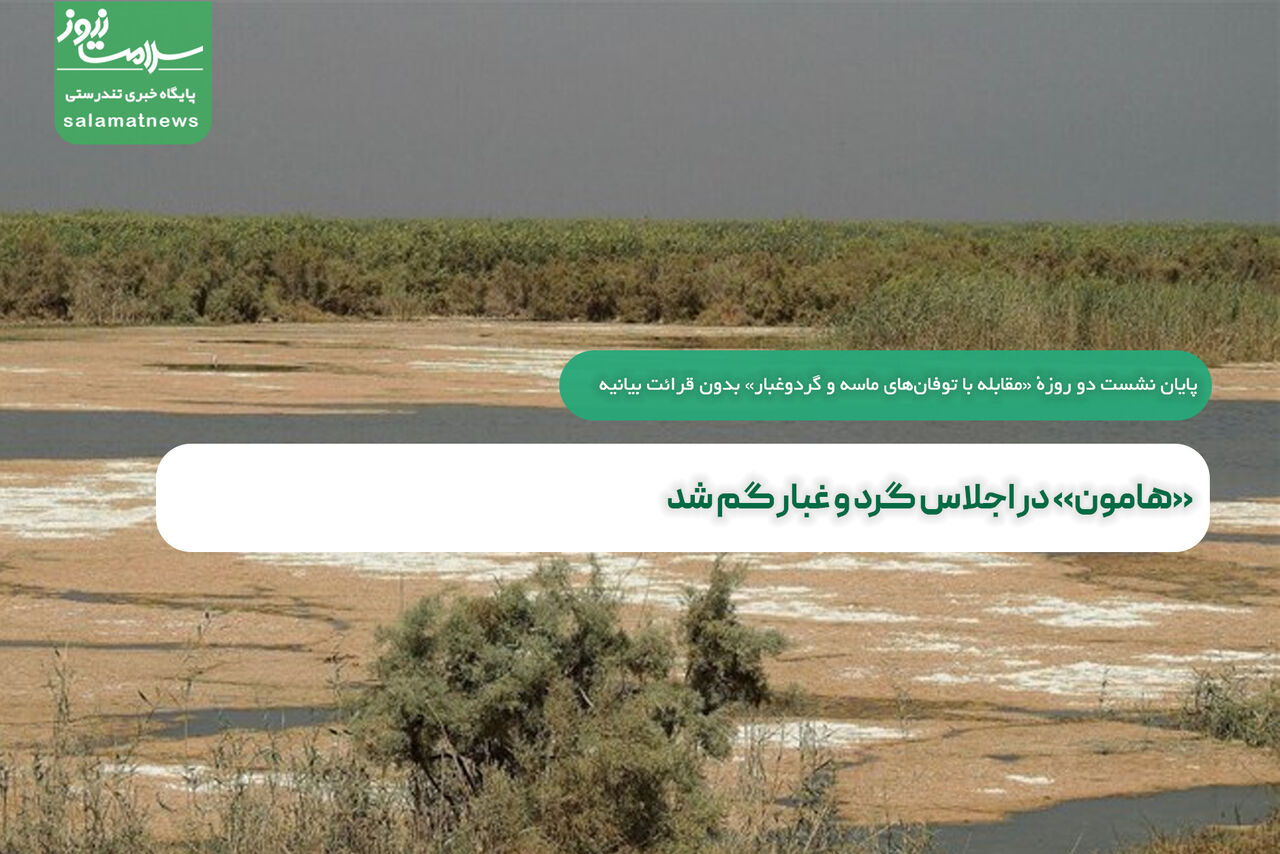 «هامون» در اجلاس گرد و غبار گم شد   «هامون» در اجلاس گرد و غبار گم شد