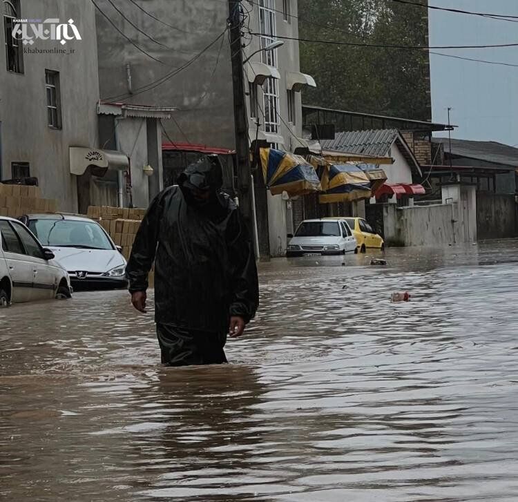 تصاویر باورنکردنی از سیل در آستارا که میان اخبار سیاسی و حوادث و رونالدو گم شد