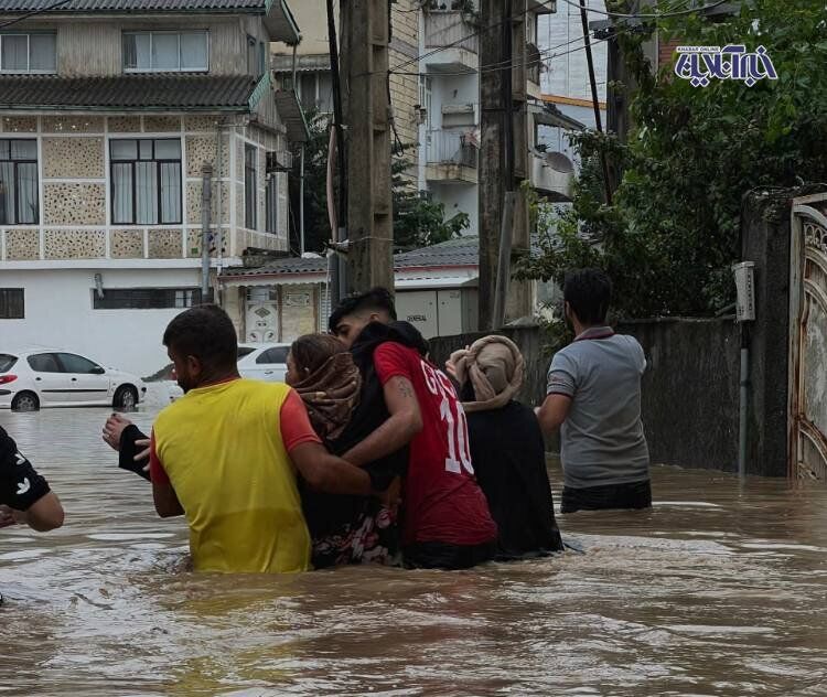 تصاویر باورنکردنی از سیل در آستارا که میان اخبار سیاسی و حوادث و رونالدو گم شد