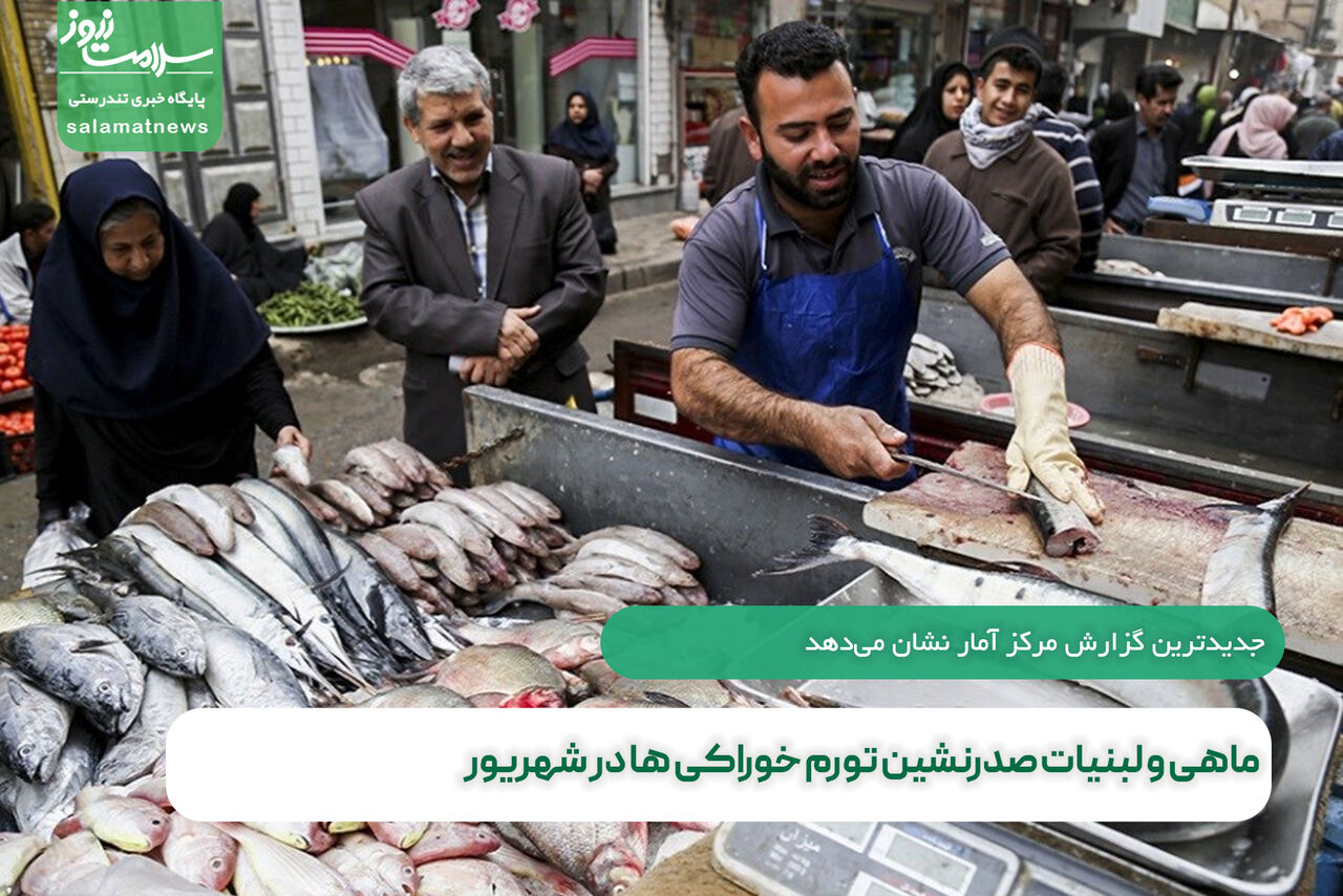 ماهی و لبنیات صدرنشین تورم خوراکی ها در شهریور ماهی و لبنیات صدرنشین تورم خوراکی ها در شهریور