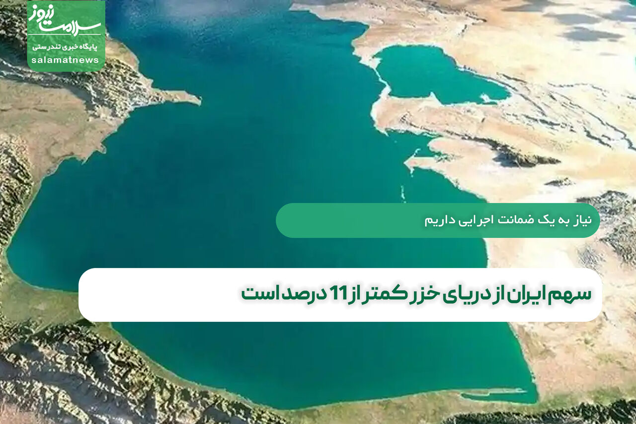 سهم ایران از دریای خزر کمتر از 11 درصد است