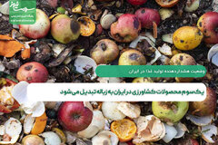 یک‌سوم محصولات کشاورزی در ایران به زباله تبدیل می‌شود