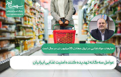 عوامل سه گانه تهدیده کننده امنیت غذایی ایرانیان