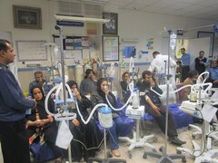 مراجعه ۲۵۰۰ خوزستانی به بیمارستان‌ها در پی آلودگی هوای خوزستان