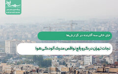 نجات تهران در گرو رفع نواقص مدرک آلودگی هوا
