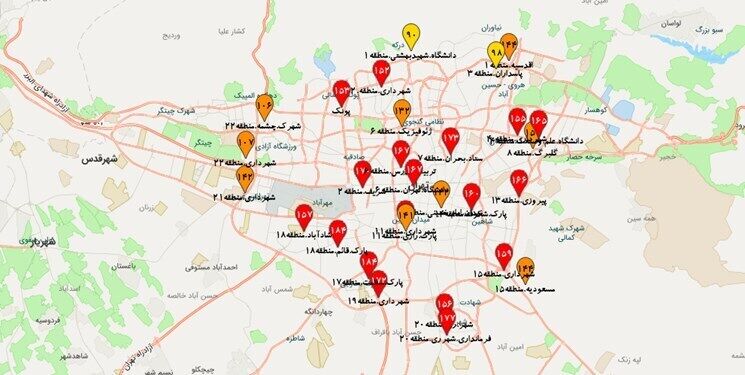 هوای تهران در وضعیت قرمز است