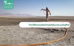 آیا مالچ پاشی در بستر دریاچه ارومیه با محیط زیست سازگار است؟