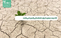 ۴۲ درصد جمعیت ایران خشکسالی را تجربه می‌کنند