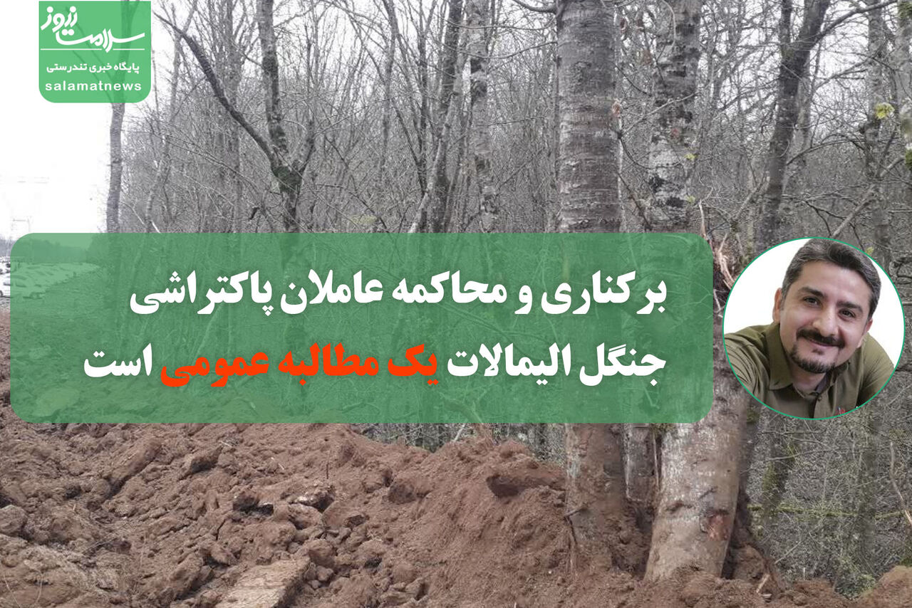 برکناری و محاکمه عاملان پاکتراشی جنگل الیمالات یک مطالبه عمومی است برکناری و محاکمه عاملان پاکتراشی جنگل الیمالات یک مطالبه عمومی است