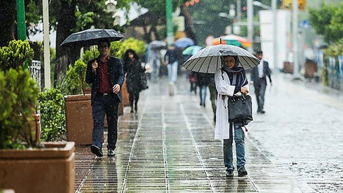 بارش باران تا اوایل هفته آینده در ایران 