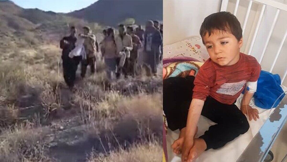 نجات معجزه آسای کودک دوساله در کوهستان بعد از 24 ساعت