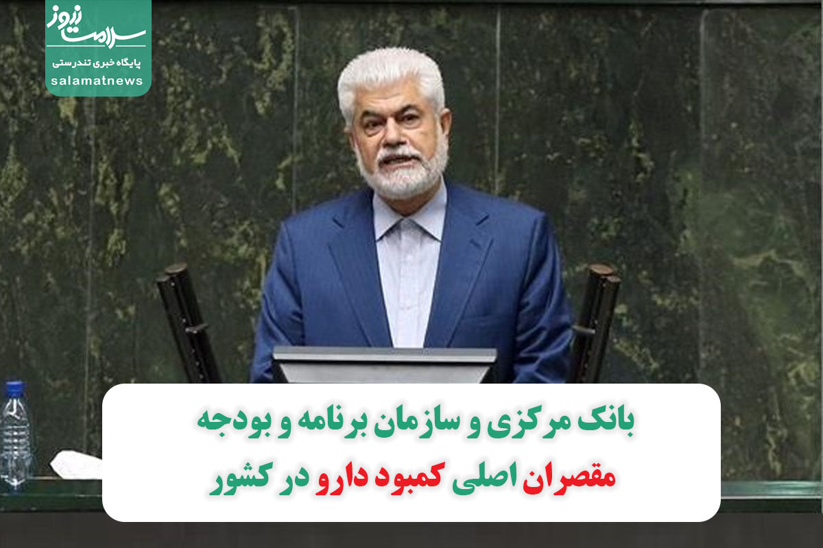 بانک مرکزی و سازمان برنامه و بودجه مقصران اصلی کمبود دارو در کشور بانک مرکزی و سازمان برنامه و بودجه مقصران اصلی کمبود دارو در کشور