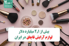 بیش از ٢,١ میلیارد دلار لوازم آرایش قاچاق در ایران