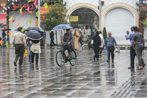 رگبار باران در شمال کشور/ وزش باد شدید و گردوخاک در مرکز و شرق