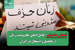 تبعیض جنسیتی؛ عامل اصلی محرومیت زنان از تحصیل و اشتغال در ایران