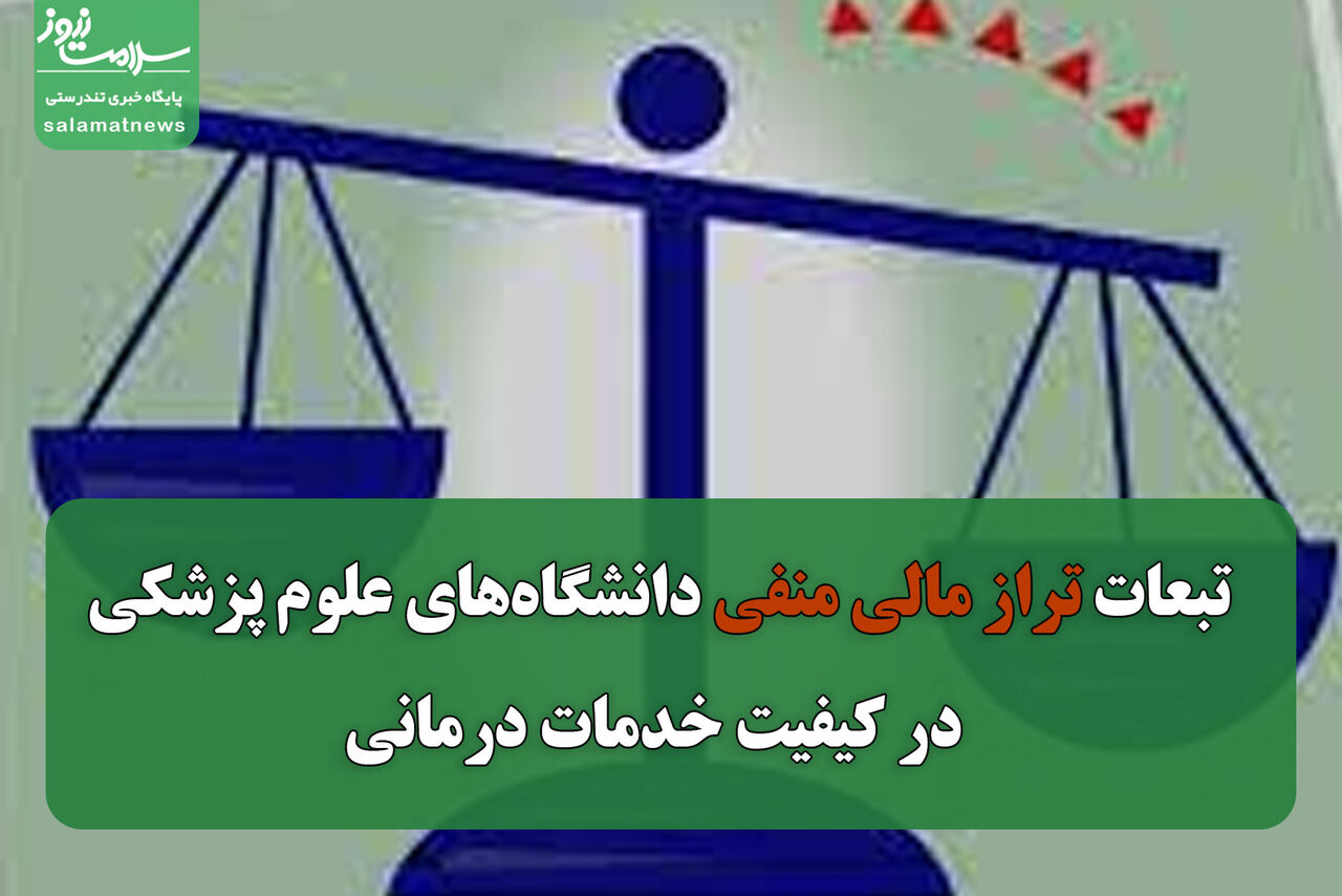 تبعات تراز مالی منفی دانشگاههای علوم پزشکی در کیفیت خدمات درمانی تبعات تراز مالی منفی دانشگاههای علوم پزشکی در کیفیت خدمات درمانی