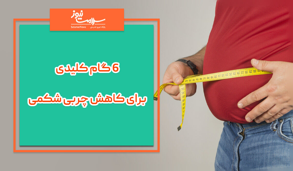 ۶ گام کلیدی برای کاهش چربی شکمی  ۶ گام کلیدی برای کاهش چربی شکمی