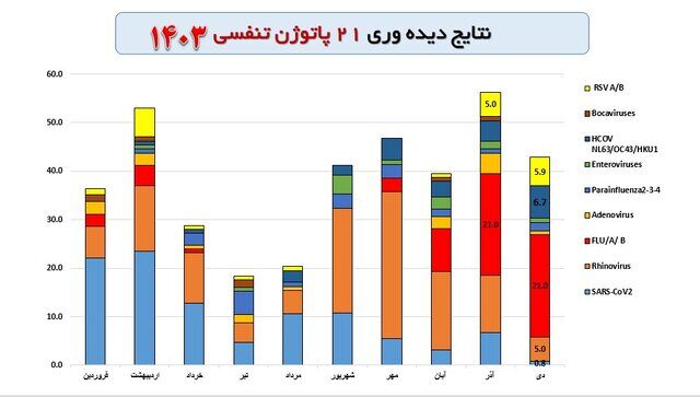 آنفلوآنزا در صدر ویروسهای تنفسی؛ کرونا در سایه قرار گرفت