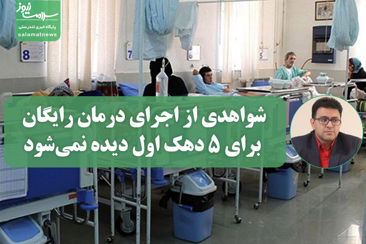 شواهدی از اجرای درمان رایگان برای ۵ دهک اول دیده نمیشود/ مشکلات در حوزه دارو و درمان ادامه دارد شواهدی از اجرای درمان رایگان برای ۵ دهک اول دیده نمیشود/ مشکلات در حوزه دارو و درمان ادامه دارد