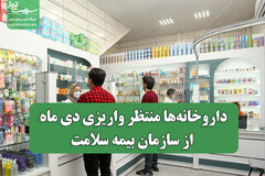 داروخانه‌ها منتظر واریزی دی ماه از سازمان بیمه سلامت
