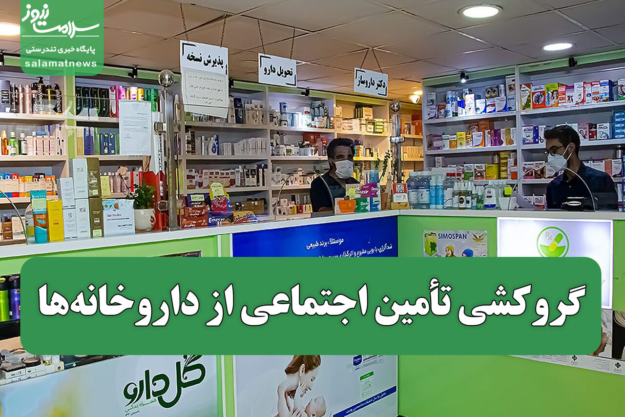 گروکشی تأمین اجتماعی از داروخانهها گروکشی تأمین اجتماعی از داروخانهها