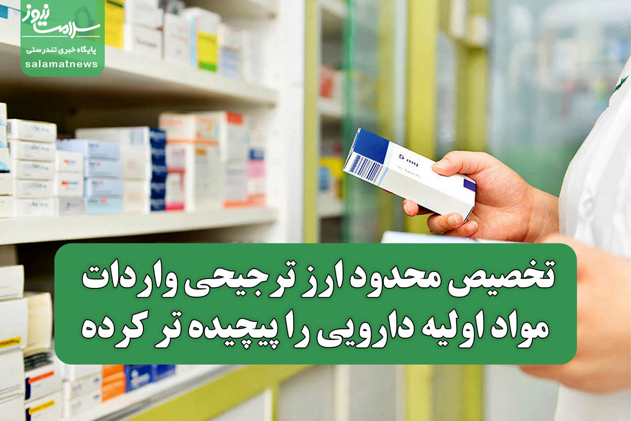 تخصیص محدود ارز ترجیحی، واردات مواد اولیه دارویی را پیچیده تر کرده تخصیص محدود ارز ترجیحی، واردات مواد اولیه دارویی را پیچیده تر کرده