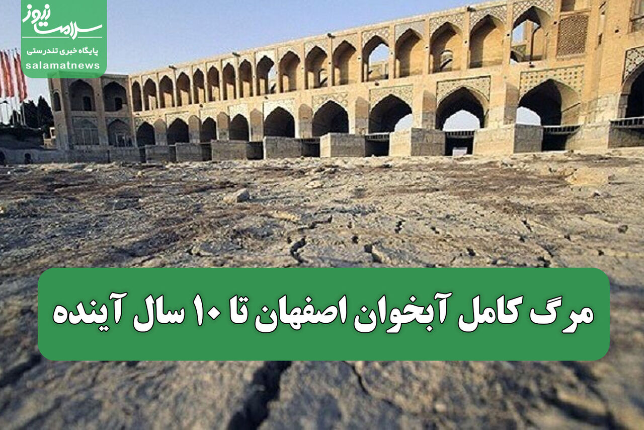 مرگ کامل آبخوان اصفهان تا ۱۰ سال آینده مرگ کامل آبخوان اصفهان تا ۱۰ سال آینده