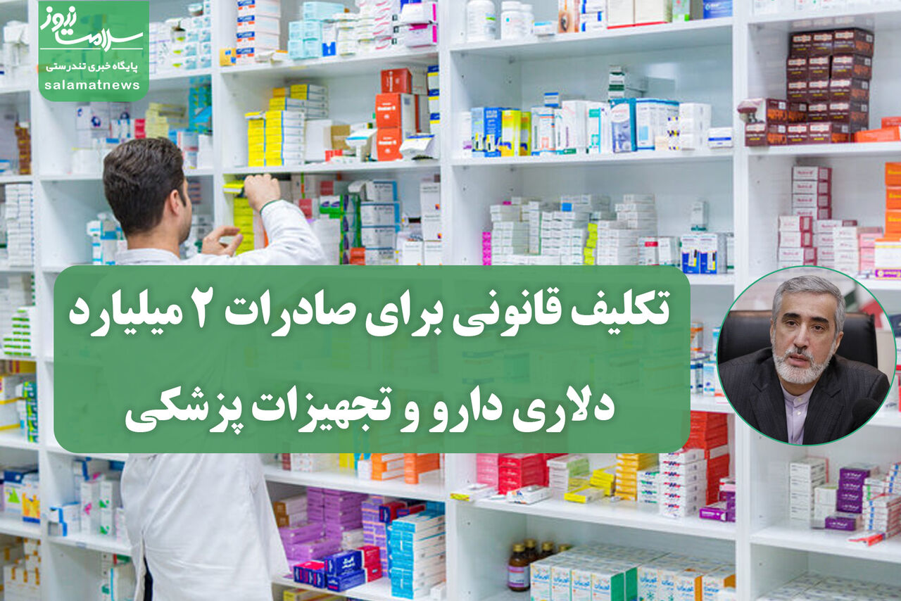تکلیف قانونی برای صادرات ۲ میلیارد دلاری دارو و تجهیزات پزشکی / اولویت با حمایت از تولید داخلی