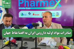 صادرات مواد اولیه دارویی ایران به اقصا نقاط جهان