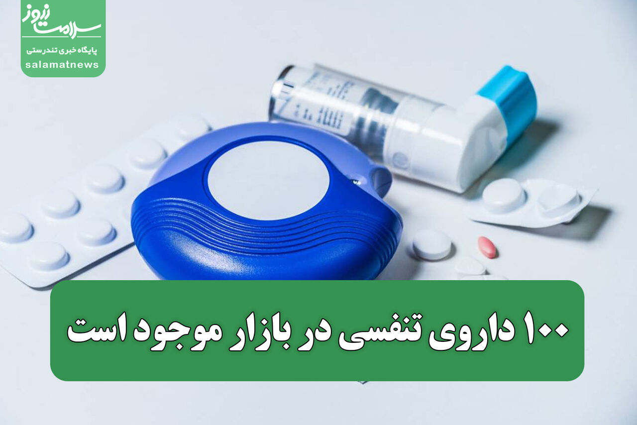 ۱۰۰ داروی تنفسی در بازار موجود است