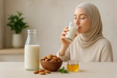 با شیربادام لاغر شوید و زیبا بمانید!
