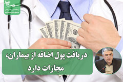 هشدار صریح وزارت بهداشت؛ دریافت پول اضافه از بیماران، مجازات دارد