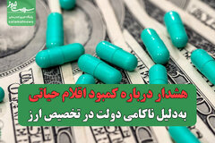 هشدار درباره کمبود اقلام حیاتی به‌دلیل ناکامی دولت در تخصیص ارز