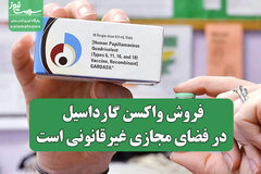 فروش واکسن گارداسیل در فضای مجازی غیرقانونی است