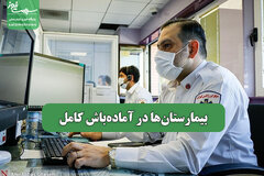 بیمارستان‌ها در آماده‌باش کامل