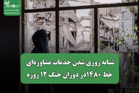 شبانه روزی شدن خدمات مشاوره‌ای خط 1480در دوران جنگ 12 روزه