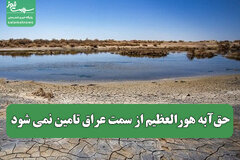 حق‌آبه هورالعظیم از سمت عراق تامین نمی شود