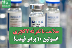 سلامت با تعرفه لاکچری/انسولین ۱۰ برابر قیمت!
