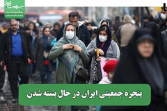 پنجره جمعیتی ایران در حال بسته شدن
