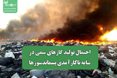 احتمال تولید گازهای سمی در سایه ناکارآمدی پسماندسوزها